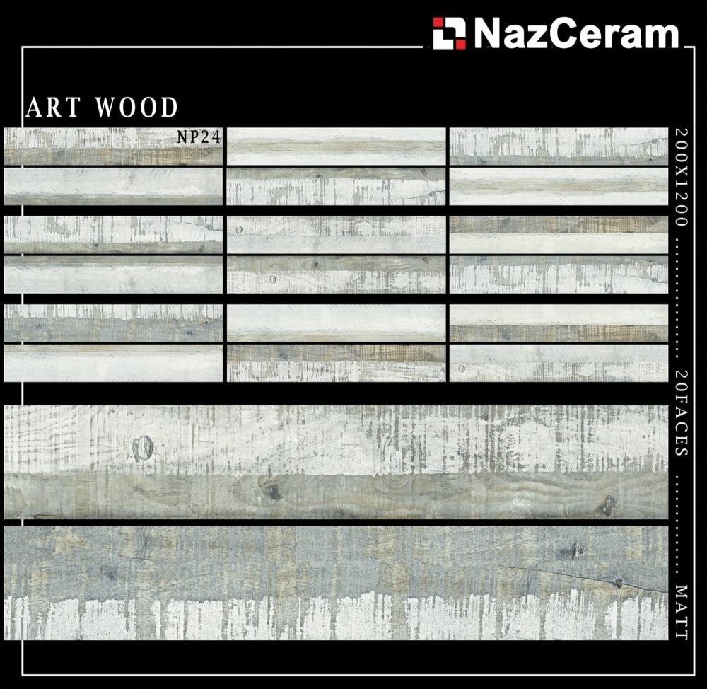 سرامیک پارکتی نازسرام مدل Art Wood (Np24)