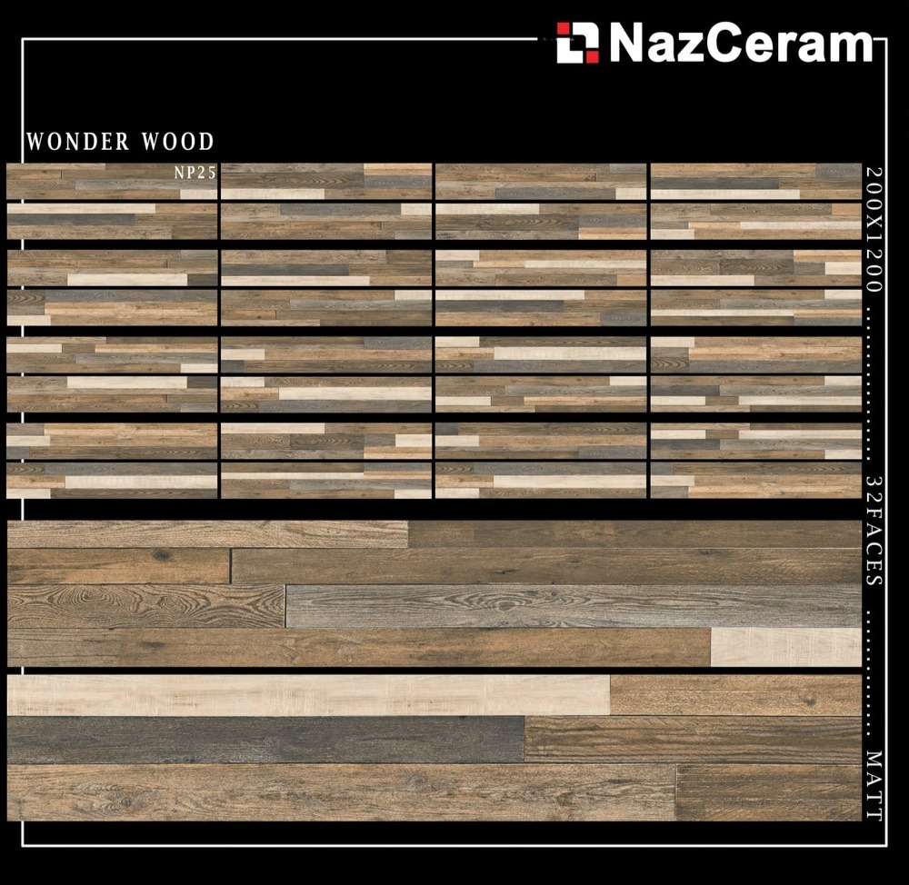 سرامیک پارکتی نازسرام مدل Wonder Wood(Np25)