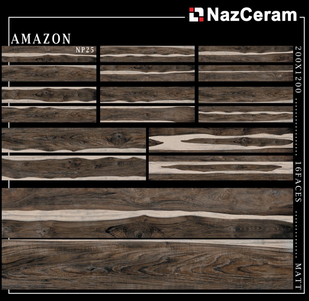 سرامیک پارکتی ناز سرام مدل Amazon(Np25)