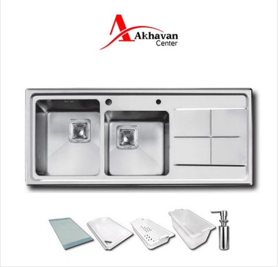 سینک ظرفشویی فانتزی توکار اخوان مدل 300