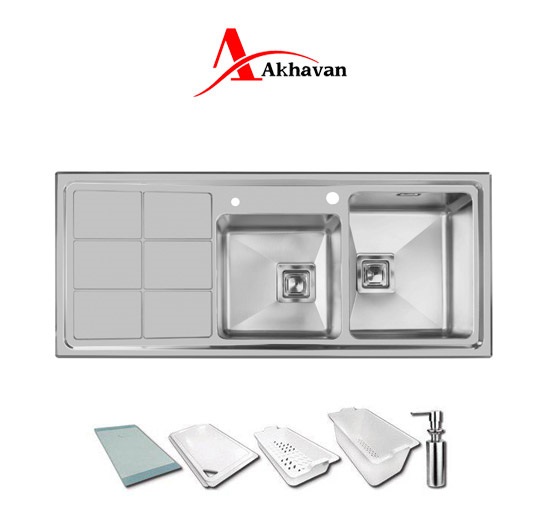 سینک ظرفشویی فانتزی توکار اخوان مدل 304