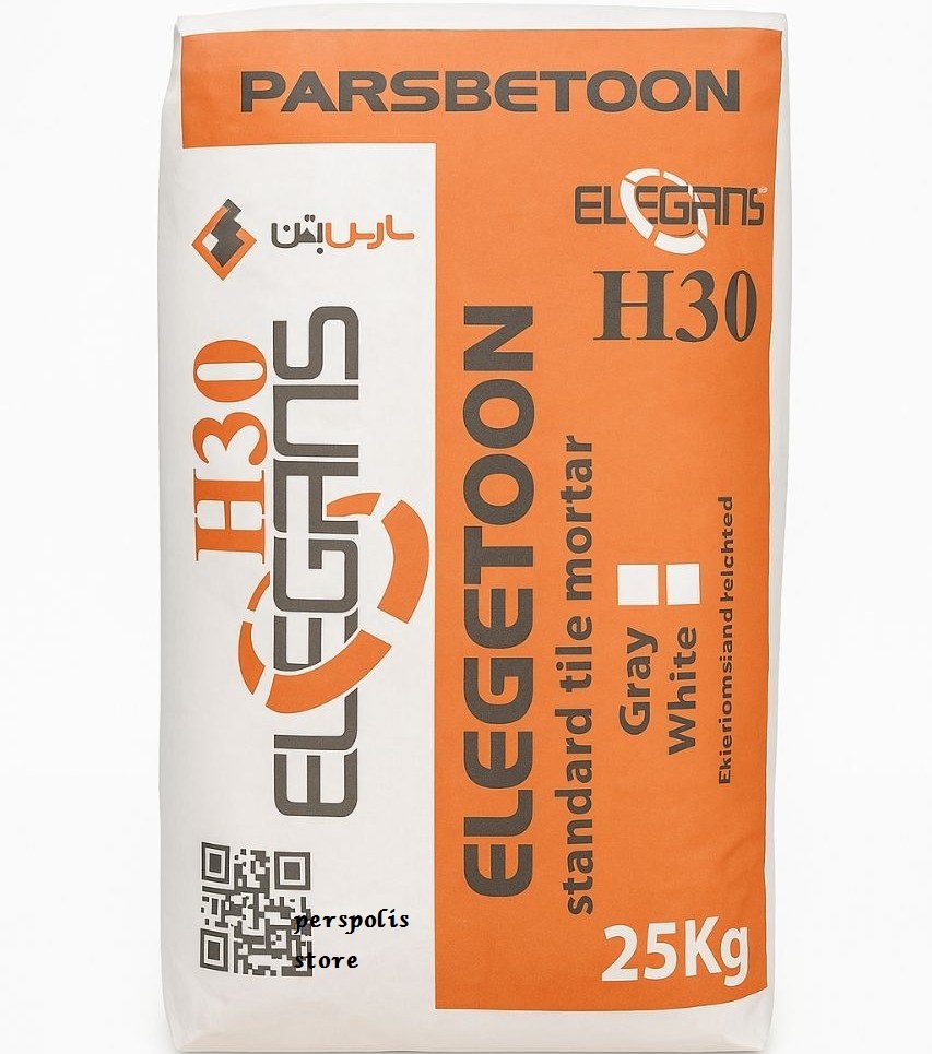چسب پودری پرسلان پارس بتن H30 ( الیاف دار)